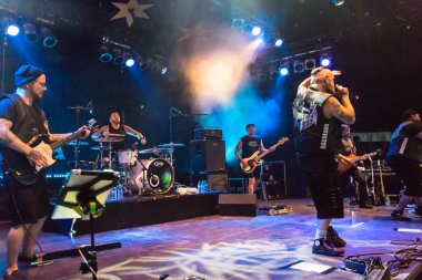 Kiel, Almanya - 23 Haziran 2016: Berlin Deutschrock Grubu 