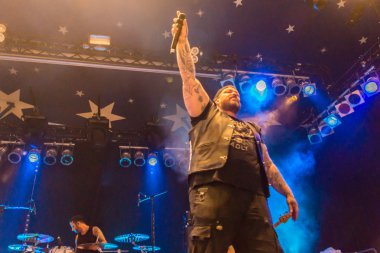 Kiel, Almanya - 23 Haziran 2016: Berlin Deutschrock Grubu 