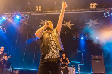 Kiel, Almanya - 23 Haziran 2016: Berlin Deutschrock Grubu 