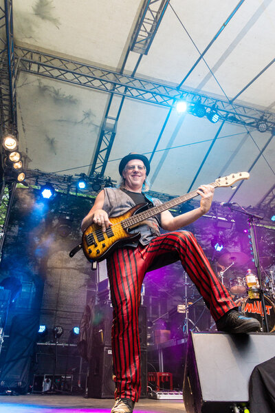 Kiel, Germany - June 23rd 2016: The Band "Mallet" performs during the sixth Day of the Kieler Woche 2016 