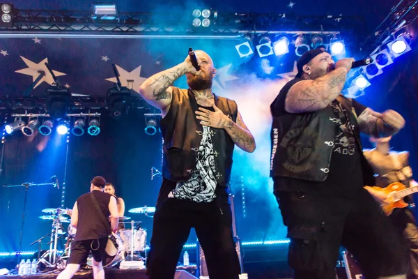 Kiel, Almanya - 23 Haziran 2016: Berlin Deutschrock Grubu 