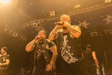 Kiel, Almanya - 23 Haziran 2016: Berlin Deutschrock Grubu 