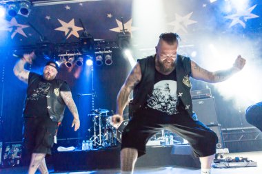 Kiel, Almanya - 23 Haziran 2016: Berlin Deutschrock Grubu 