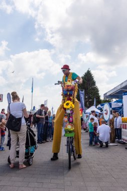 Kiel, Almanya - 22 Haziran 2016: Kieler Woche 2016 'nın Beşinci Günü' nün İzlenimleri