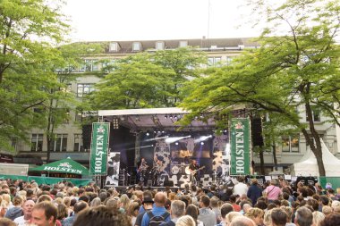 Kiel, Almanya - 22 Haziran 2016: The Band 