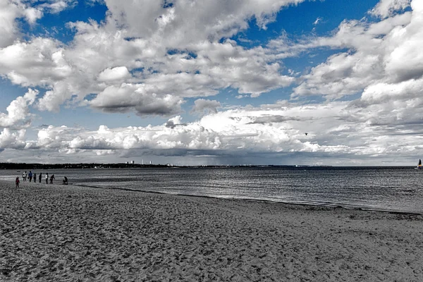 Scharbeutz sahilinde