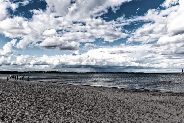 Scharbeutz sahilinde