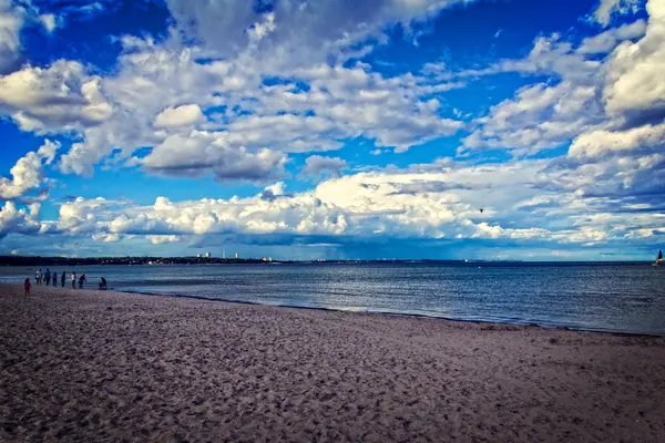 Sulla Spiaggia Scharbeutz — Foto Stock