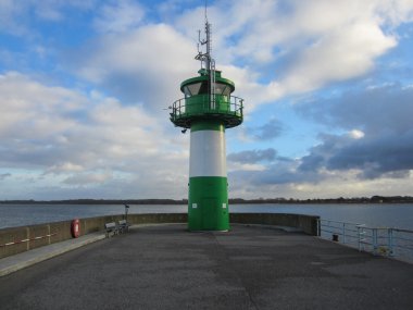 Luebeck-Travemuende 'deki Deniz Feneri