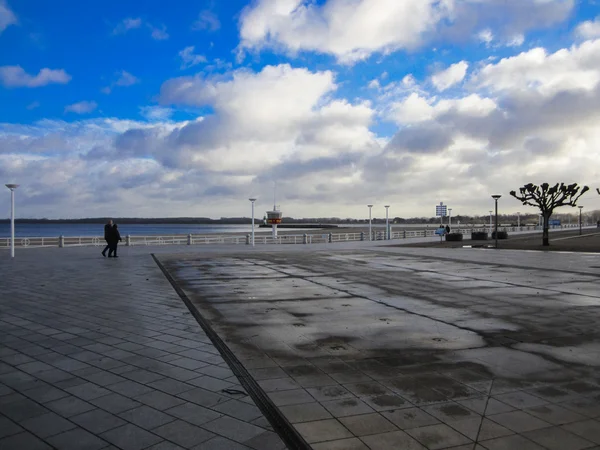 Passeggiata Sulla Spiaggia Luebeck Travemuende — Foto Stock