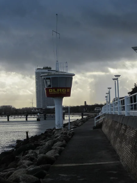 Luebeck Travemuende Német Életmentő Egyesület Tornya — Stock Fotó