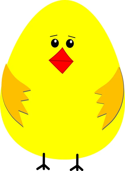 Yellow Easter chicken — Stock Photo, Image