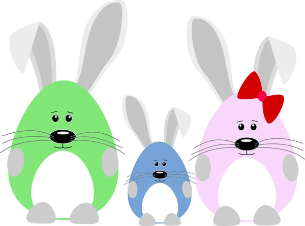 Easter rabbits family. Easter Bunny — Stock Photo, Image