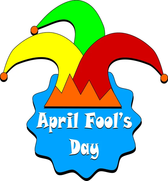 De dag van de April Fool's op witte achtergrond — Stockfoto