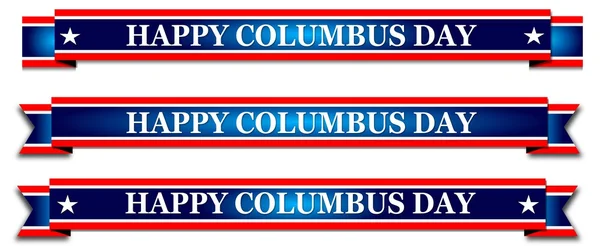 Feliz banner do Dia de Colombo — Fotografia de Stock