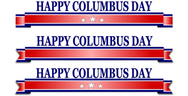 Feliz Columbus Day banner — Foto de Stock
