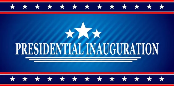 Usa Presidential Inauguration Day January 20Th 2021 Vector Banner — Stock Vector