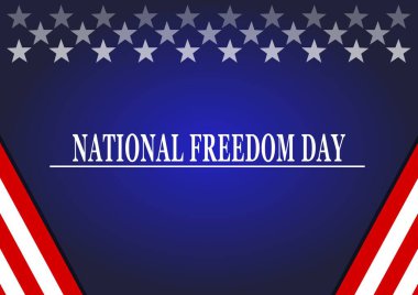 Ulusal Özgürlük Günü. 1 Şubat. Tatil konsepti. Arkaplan şablonu