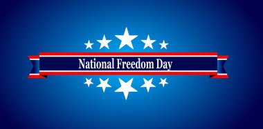 Ulusal Özgürlük Günü. 1 Şubat. Tatil konsepti. Arkaplan şablonu