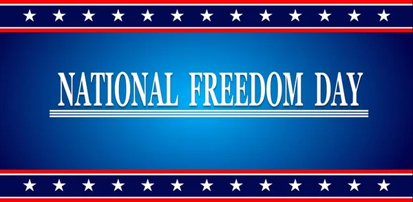 Journée Nationale Liberté 1Er Février Concept Vacances Modèle Pour Arrière — Image vectorielle
