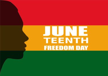 Haziran Bağımsızlık Günü 'nde. Özgürlük ya da Özgürlük Günü. Yıllık Amerikan bayramı, 19 Haziran 'da kutlandı.