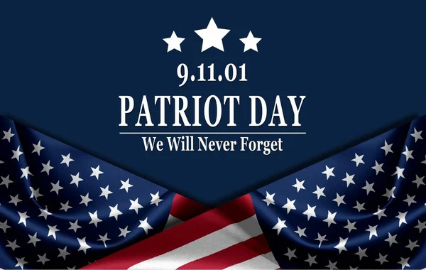 Patriot Day Usa Achtergrond Amerikaanse Vlag — Stockfoto