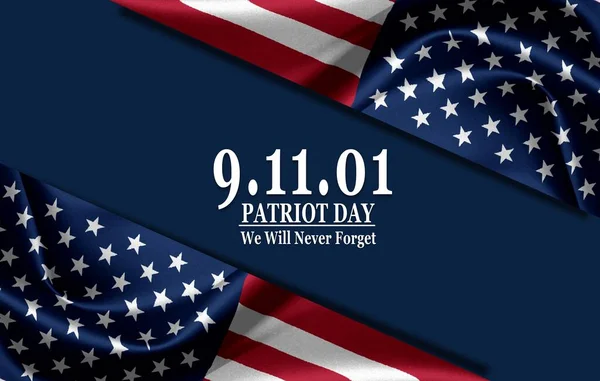 Patriot Day Usa Bakgrund Amerikansk Flagga — Stockfoto