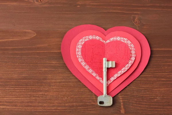 Heart with key — Stock Photo, Image