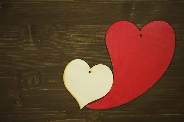Wooden hearts — Stock Photo, Image