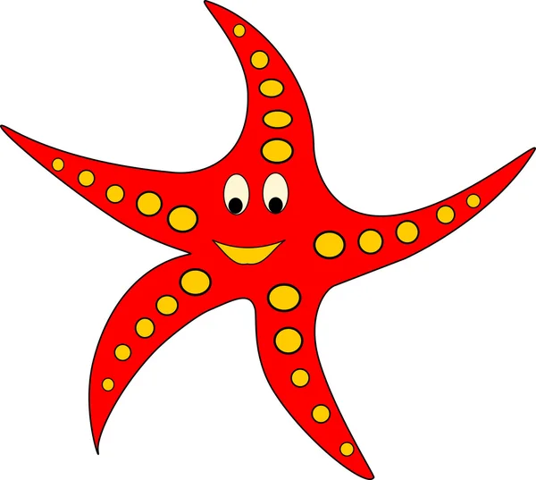 Starfish yellow and red — Stock Photo, Image