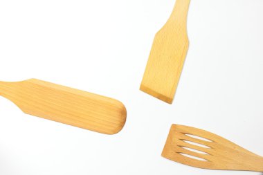 Tahta spatula izole