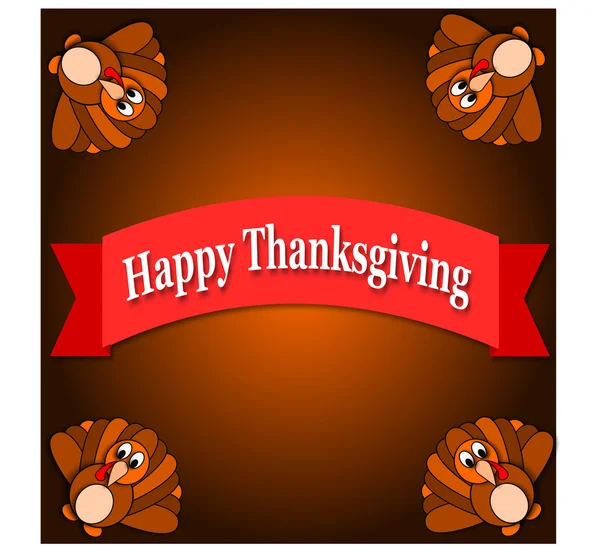 Happy thanksgiving kalkon — Stockfoto