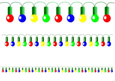 Noel çok renkli ışıkları