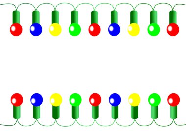 Noel çok renkli ışıkları