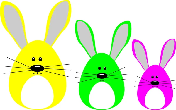 Щасливі кролики Великодня — стокове фото
