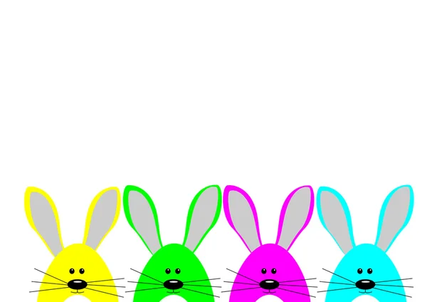 Feliz Pascua conejos — Foto de Stock