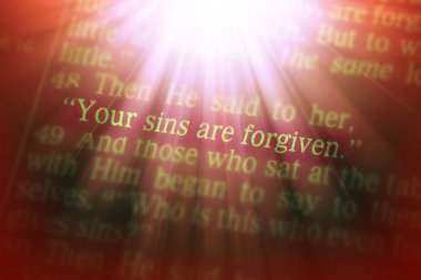 İncil metin - günahlarını affetmiş