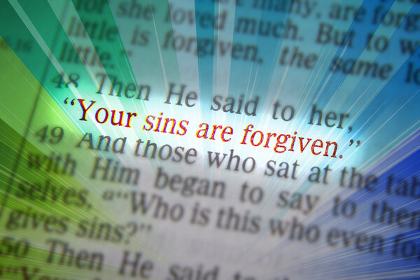 Библейский текст - Ваши грехи прощены
