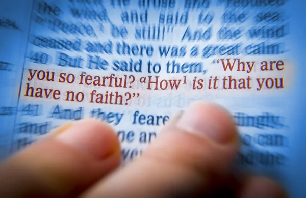 Bible text - Why are you so fearful