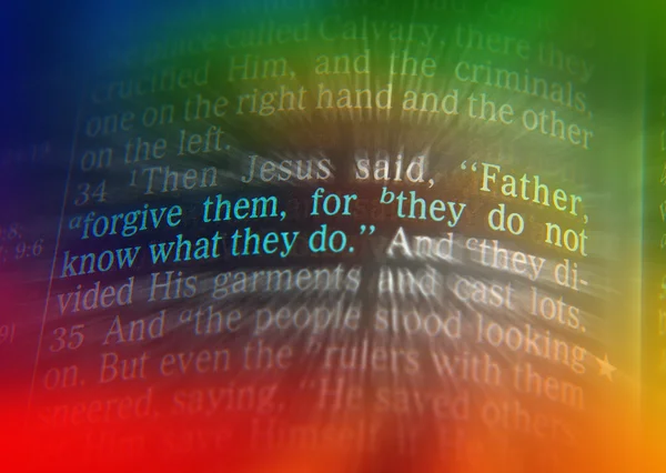 Father, forgive them, for they do not know what they do — Stock Photo, Image