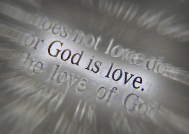 İncil metin Tanrı Is Love - 1 John 4:8