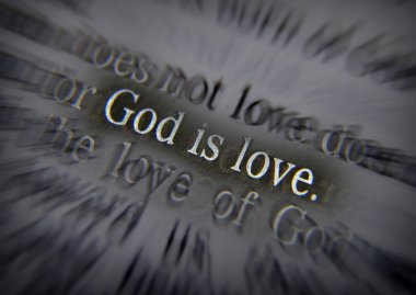 İncil metin Tanrı Is Love - 1 John 4:8