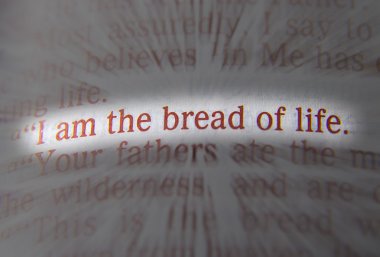 Bible text - I am the bread of life - John 6:48
