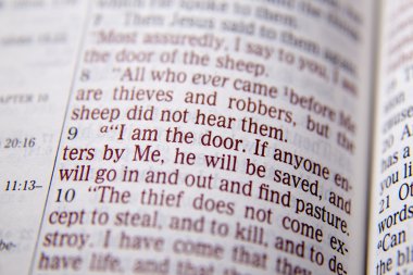 İncil metin - Ben The Door kulüpler - John 10:9