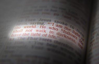 İncil metin - ben Am The Light Of The World - John 8:12