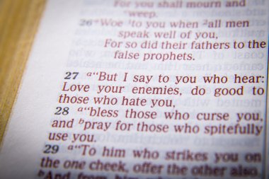 İncil metin - Love Your düşman
