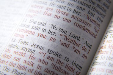 İncil metin - ben mahkum sen de istemiyorum