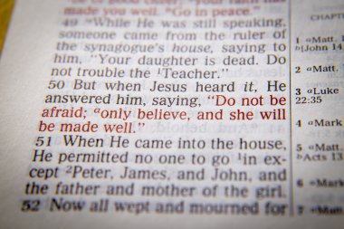 İncil metin - sadece inanıyorum