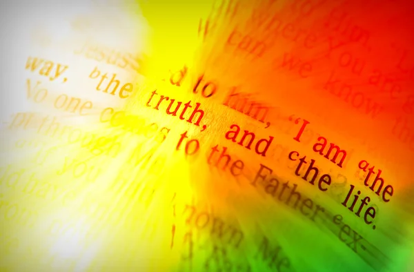 Tekst van de Bijbel - Ik ben de weg, de waarheid, en het leven — Gratis stockfoto