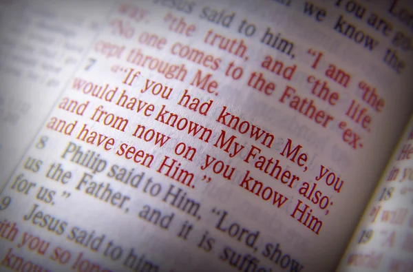 Bible text - If you had known Me — Stock Photo, Image